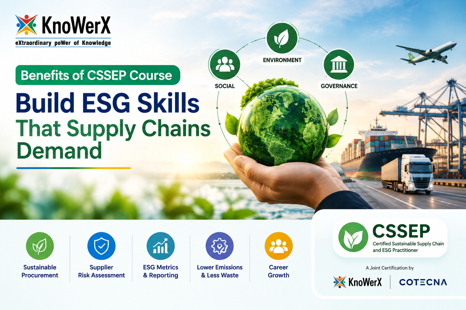 Benefits of CSSEP Course | Build ESG Skills That Supply Chains Demand | KnoWerX